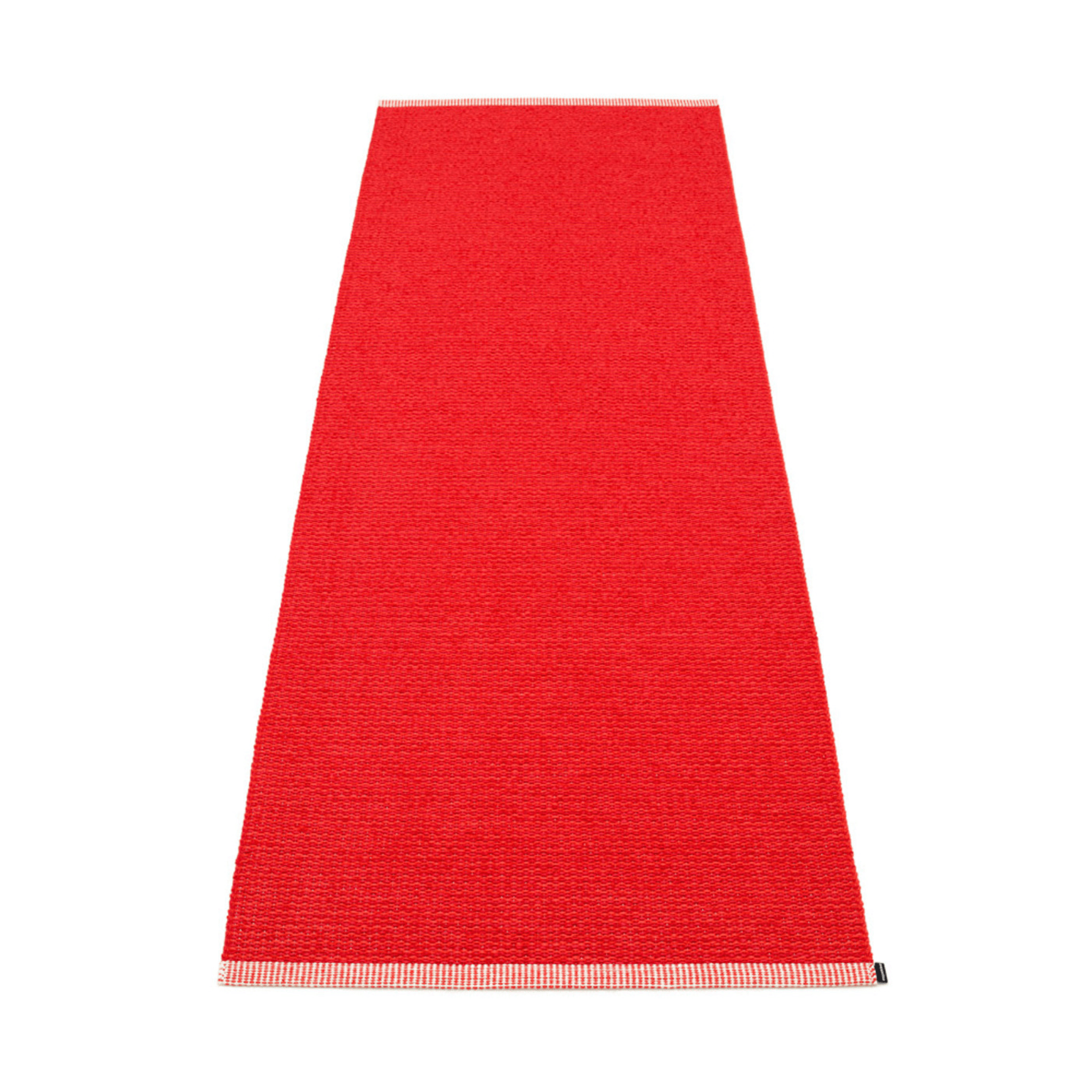 Mono Rug - Coral Red - Sea Green Designs