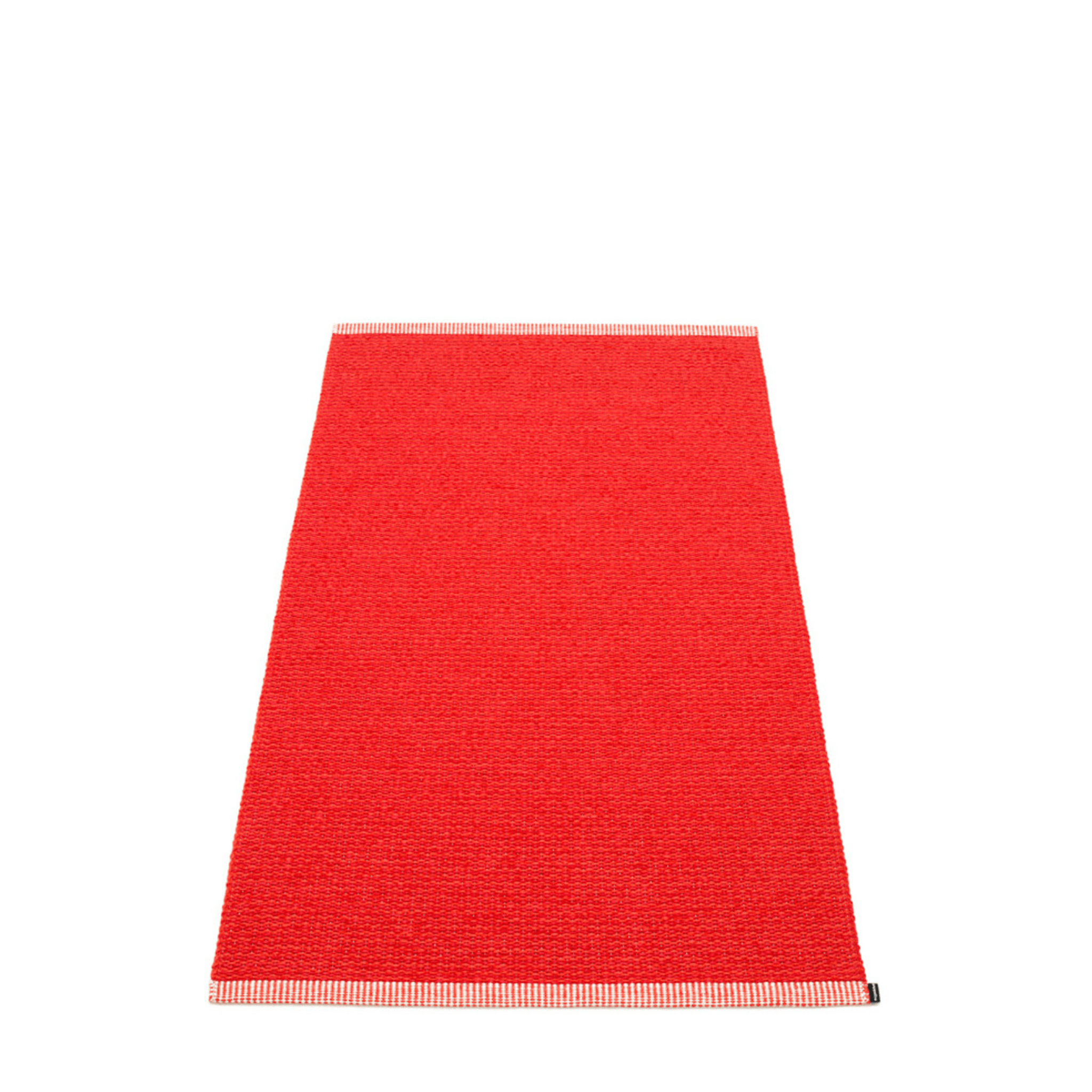 Mono Rug - Coral Red - Sea Green Designs
