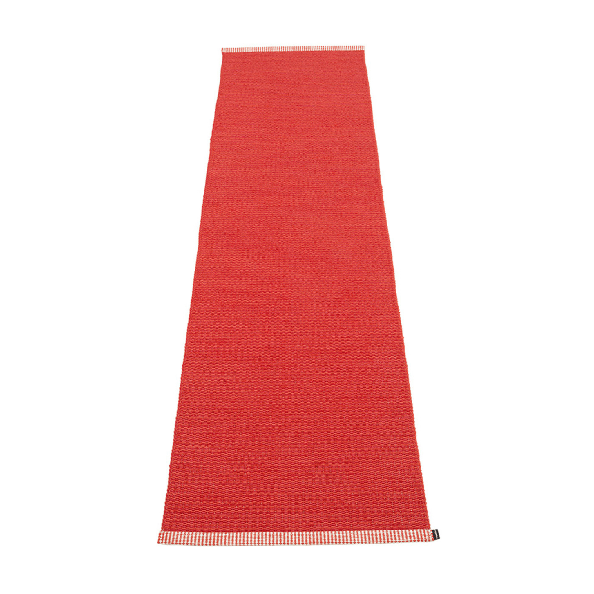 Mono Rug - Coral Red - Sea Green Designs