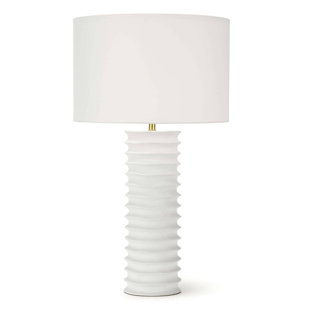 Nabu Metal Column Table Lamp - Sea Green Designs