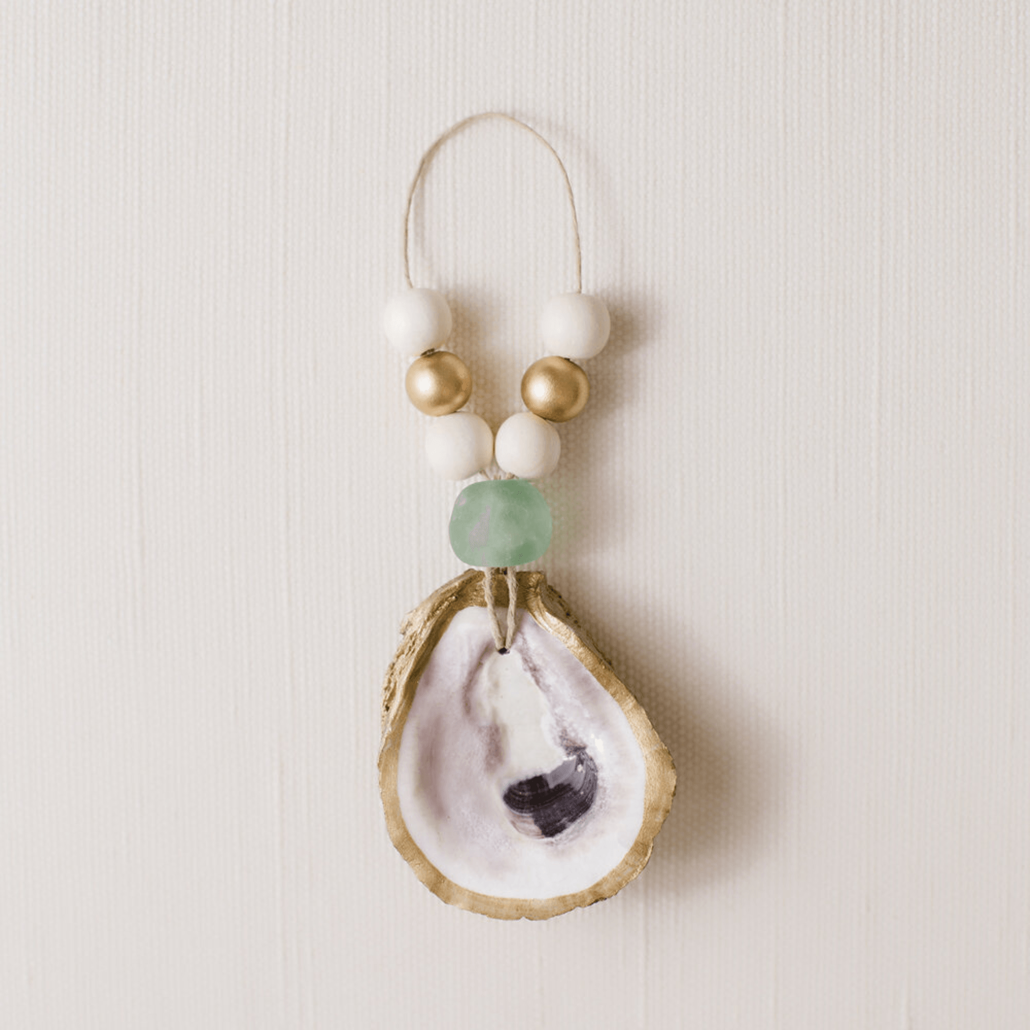 Oyster Shell Napkin Ring - Sea Green Designs