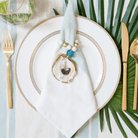 Oyster Shell Napkin Ring - Sea Green Designs