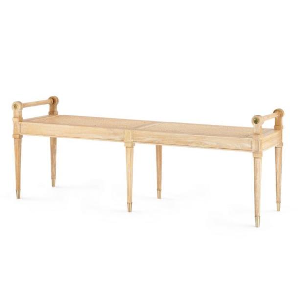 Paris Large Bench in Natural - Sea Green Designs