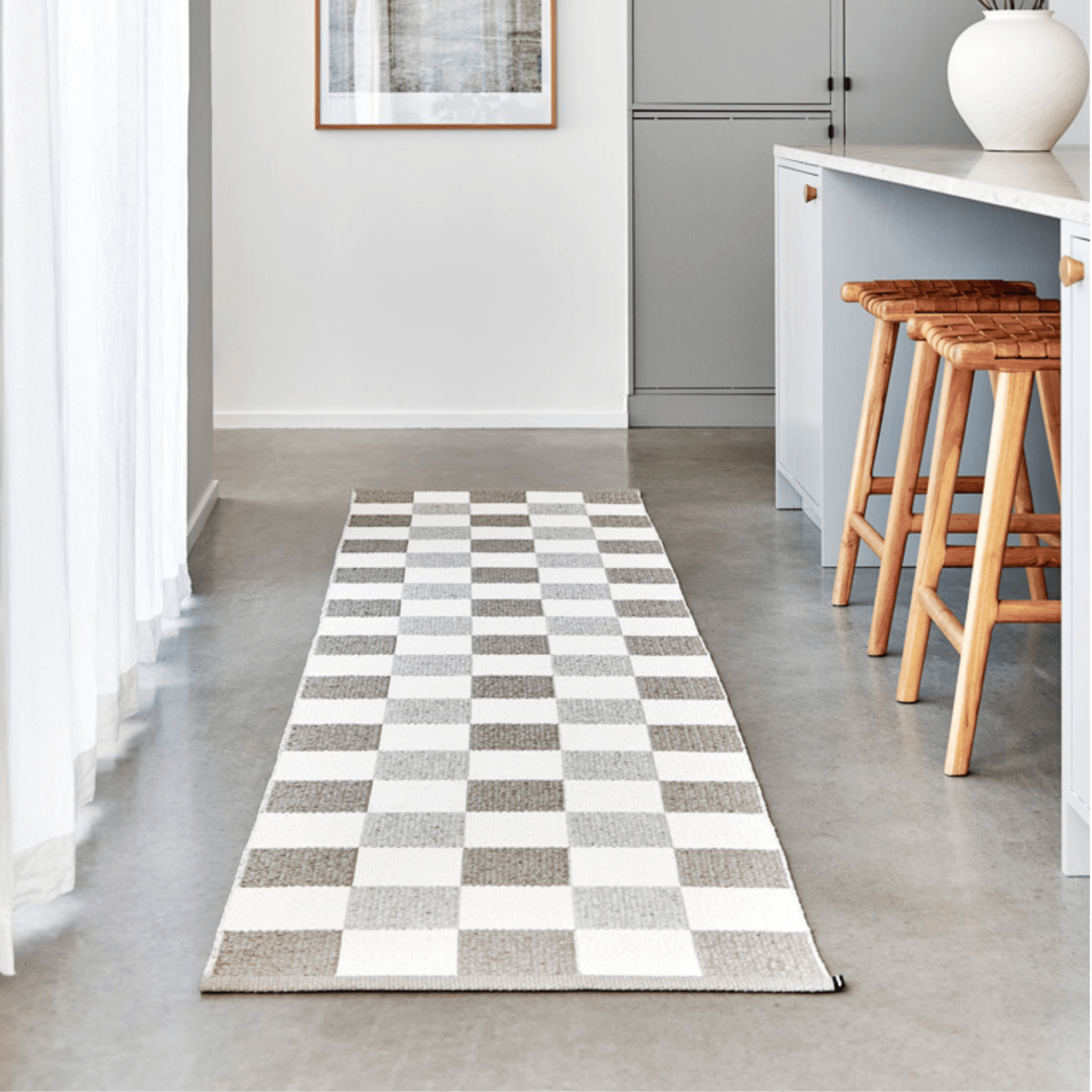 Pix Rug - Dark Linen - Sea Green Designs