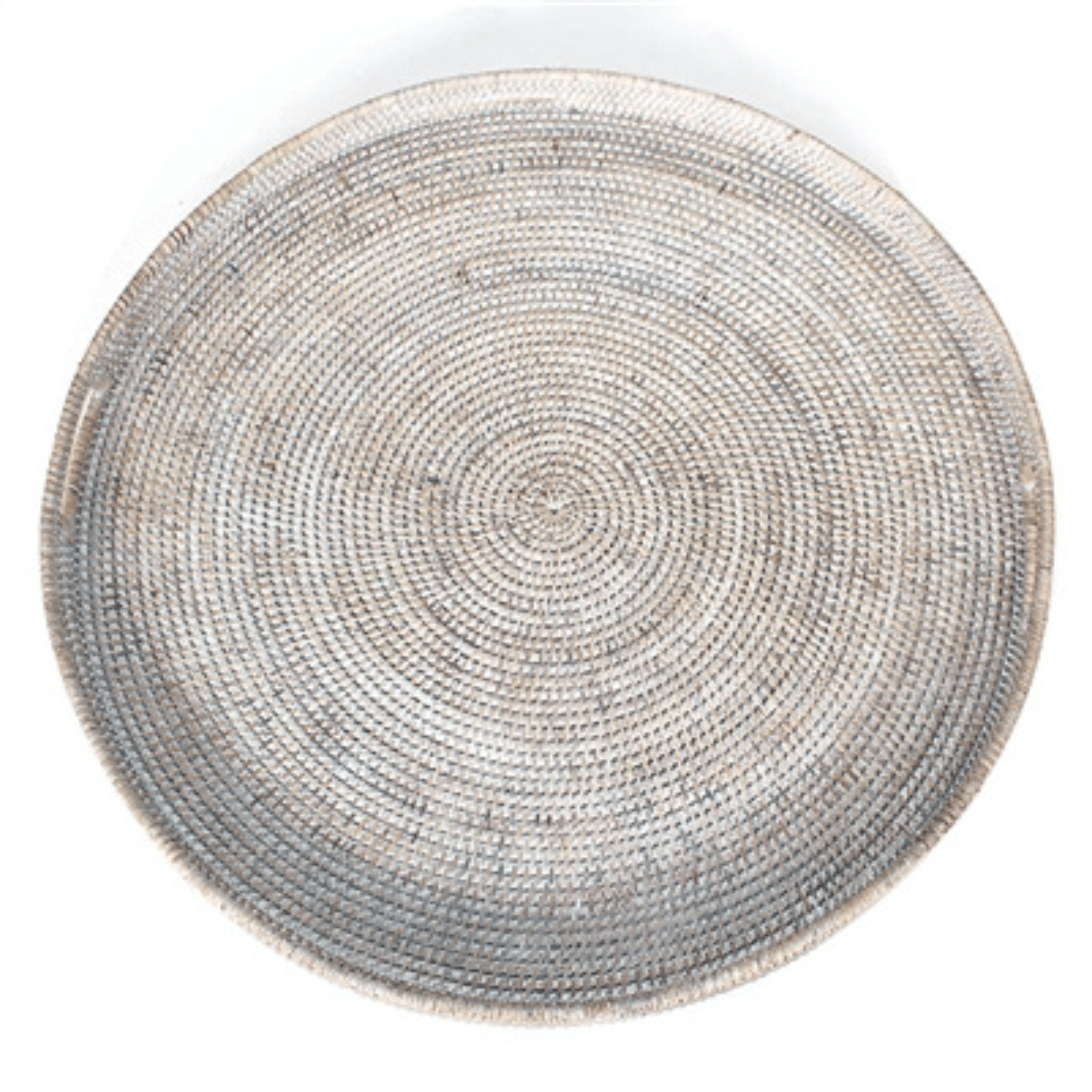 Rattan Round Tray - Sea Green Designs