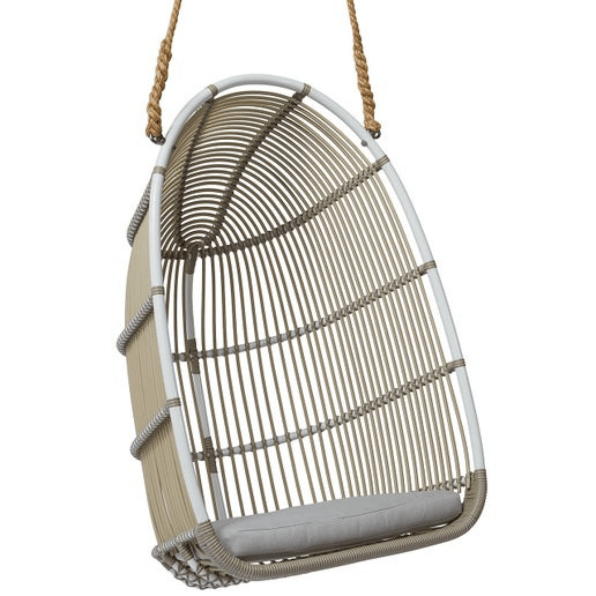 Renoir Exterior Hanging Chair with Cushion - Sea Green Designs