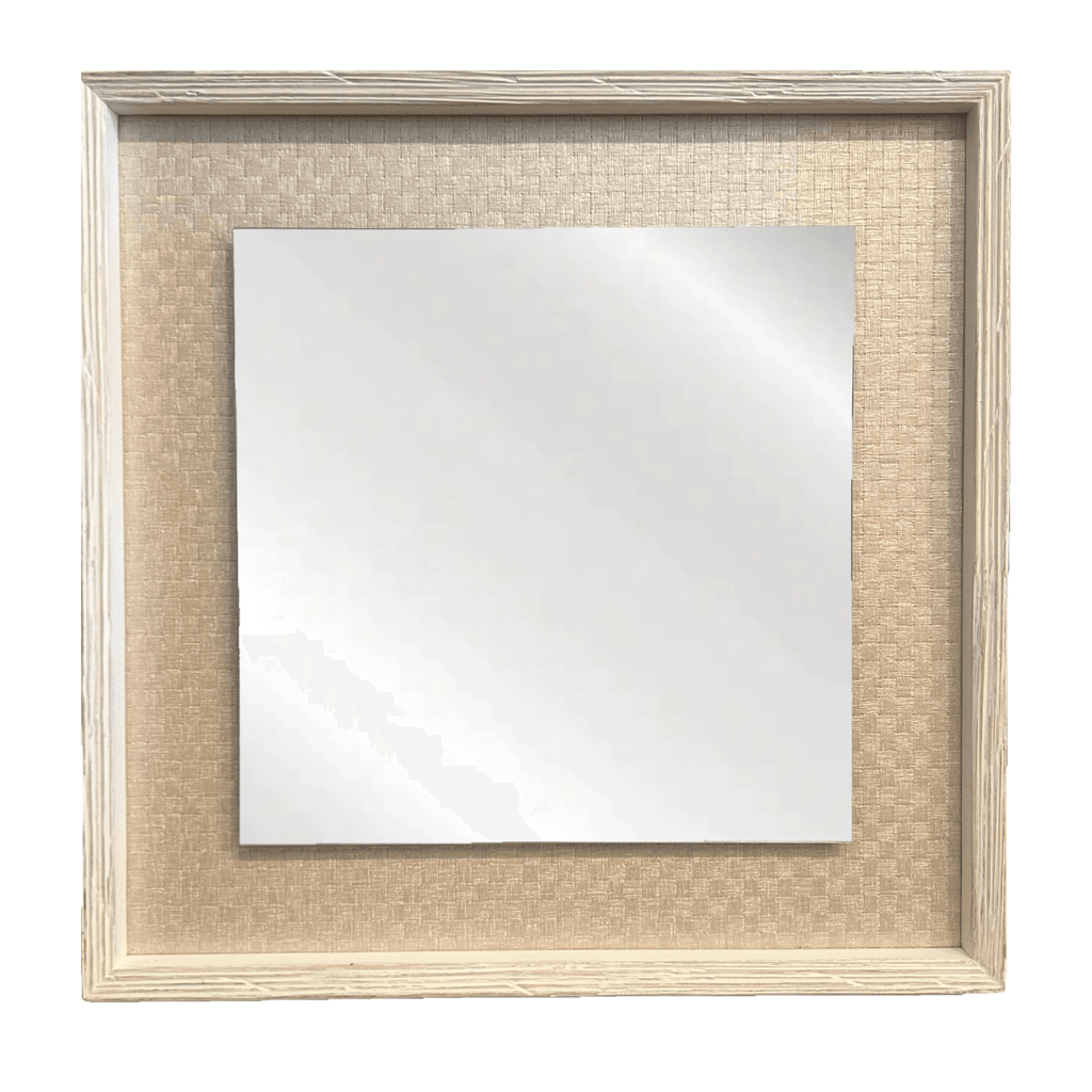 Romeo Mirror with Paderi Marshmellow Wallpaper - Sea Green Designs