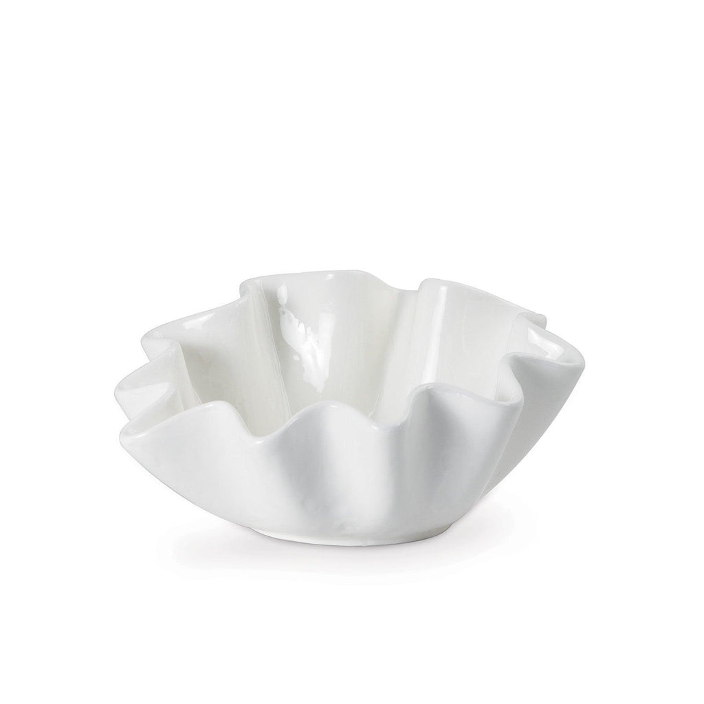 Ruffle Ceramic Bowl - Sea Green Designs