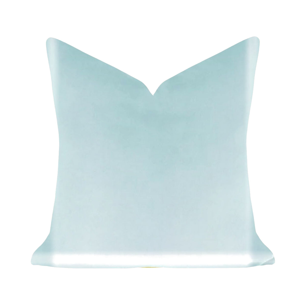 Solid Velvet Pillow in Spa Blue