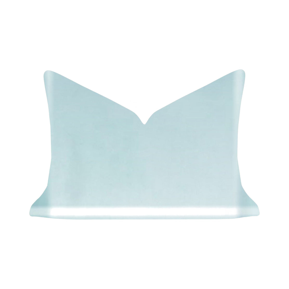 Solid Velvet Pillow in Spa Blue