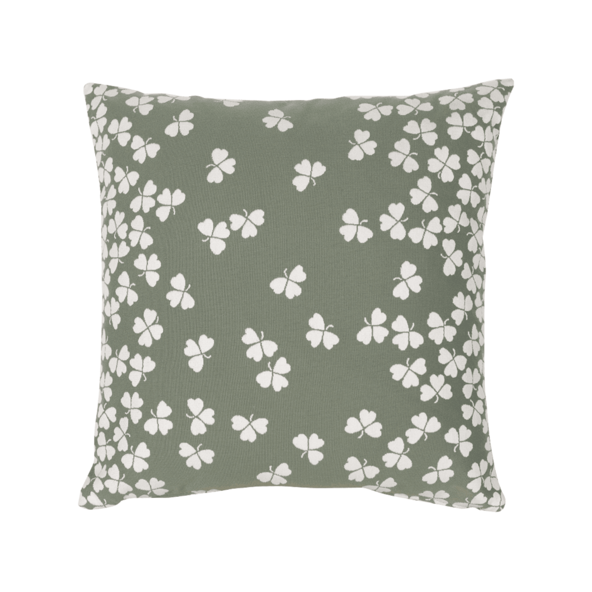 Square Trefle Pillow - Sea Green Designs