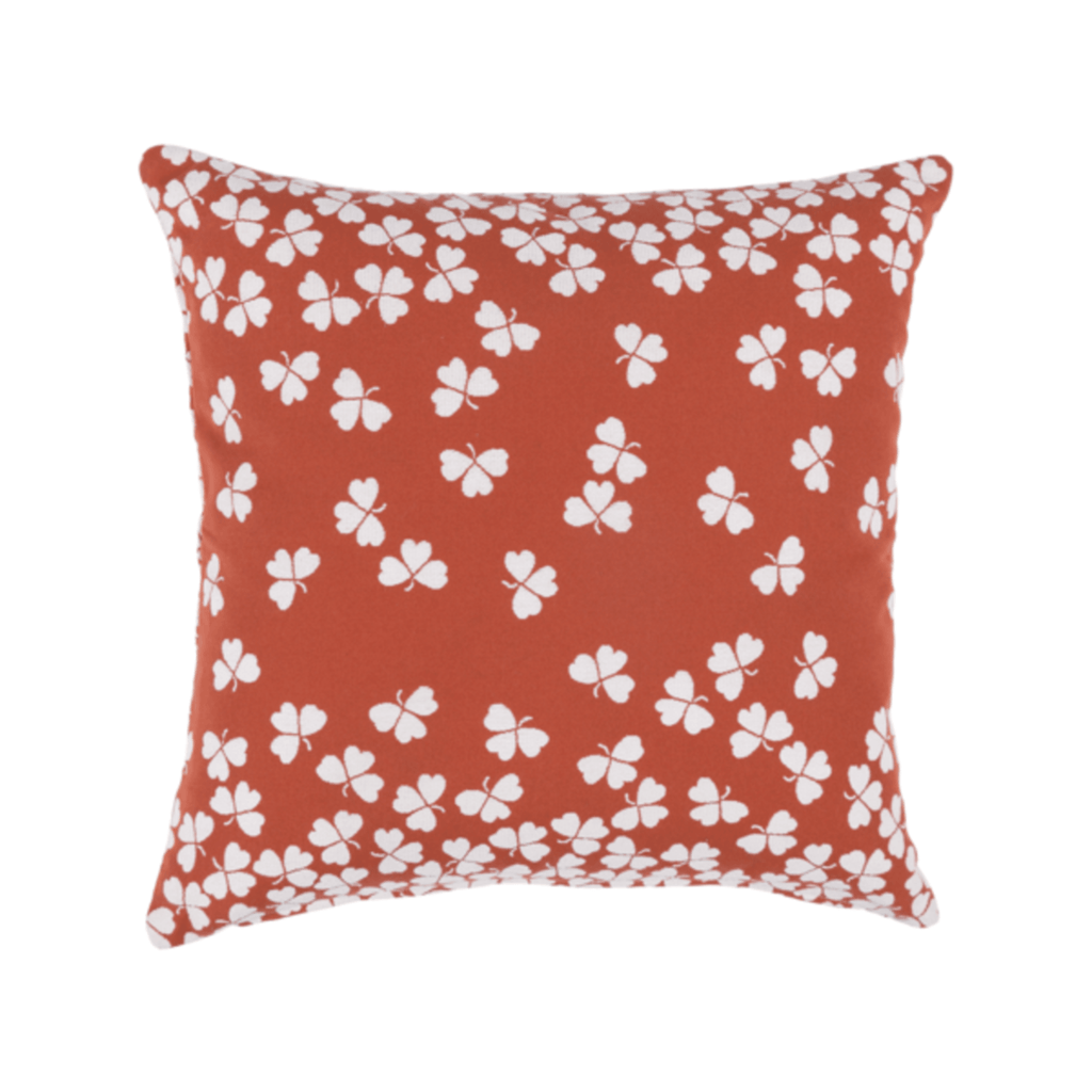 Square Trefle Pillow - Sea Green Designs