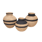 Striped Heritage Baskets - Sea Green Designs