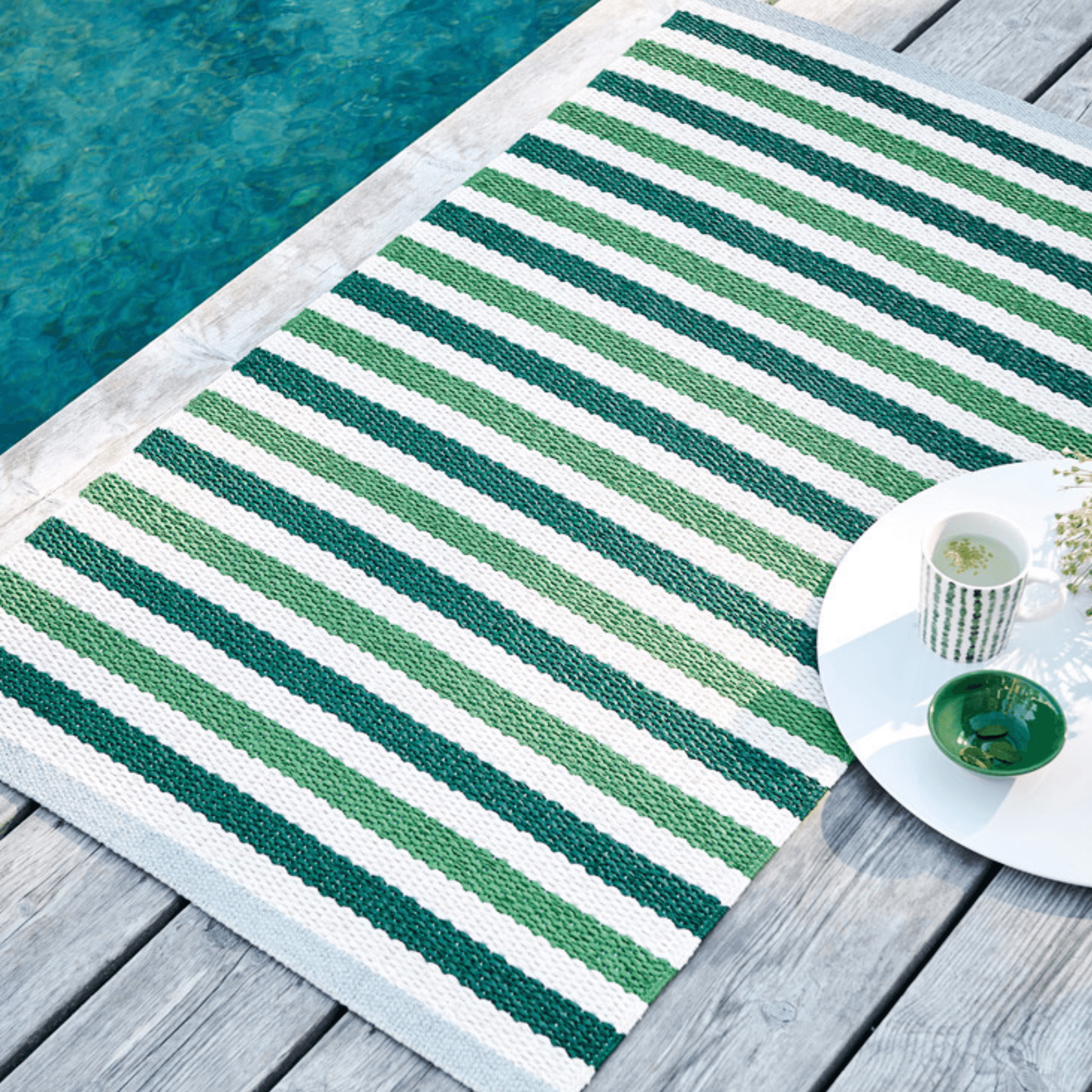 Teo Rug - Dark Green - Sea Green Designs