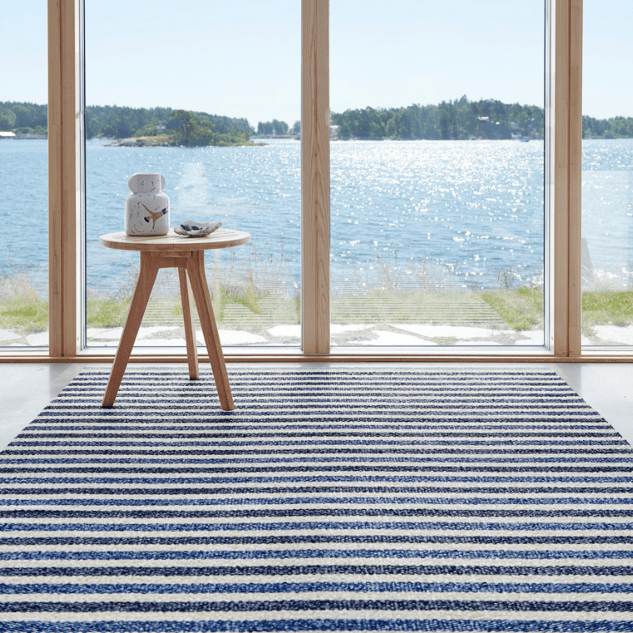 Teo Rug - Denim - Sea Green Designs