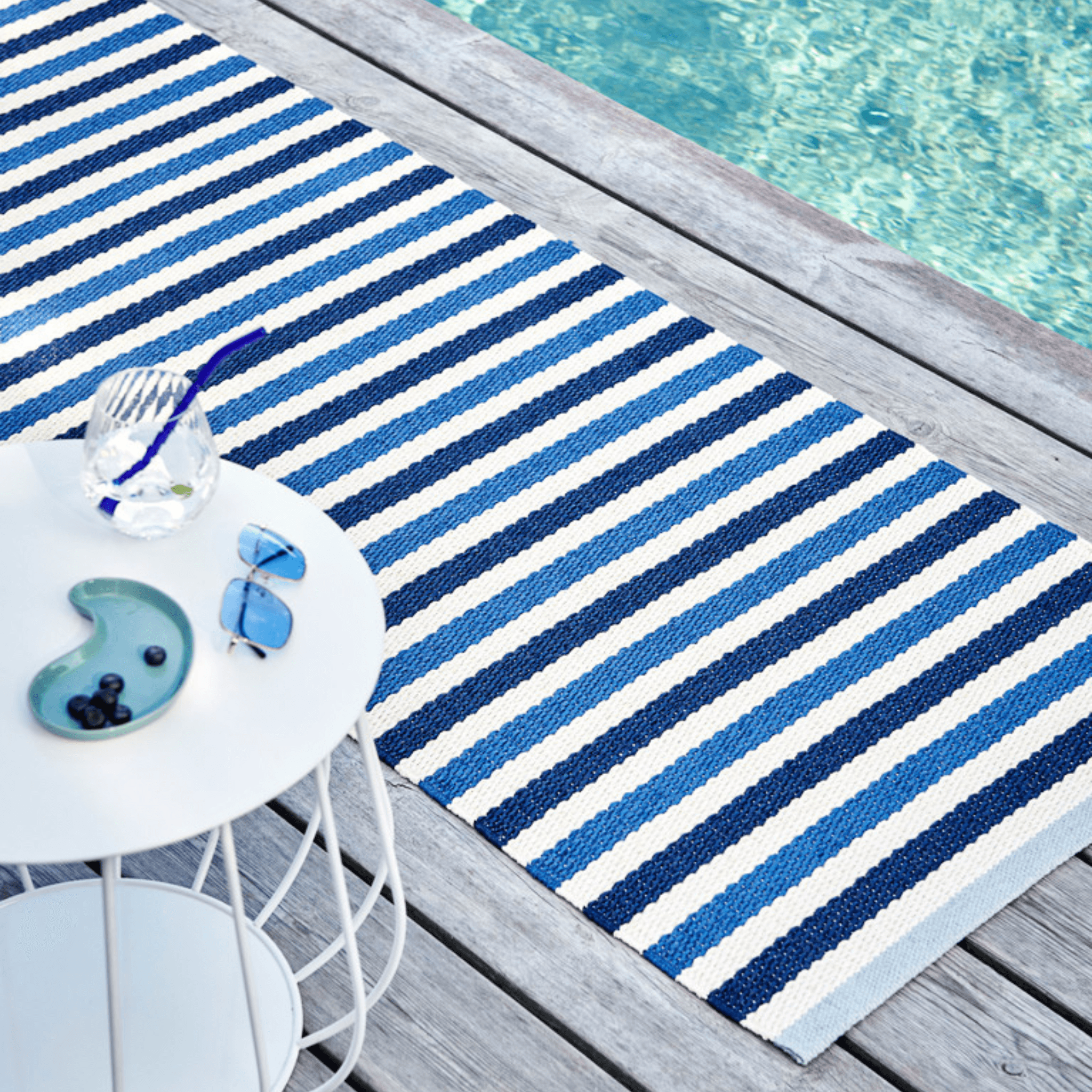Teo Rug - Denim - Sea Green Designs