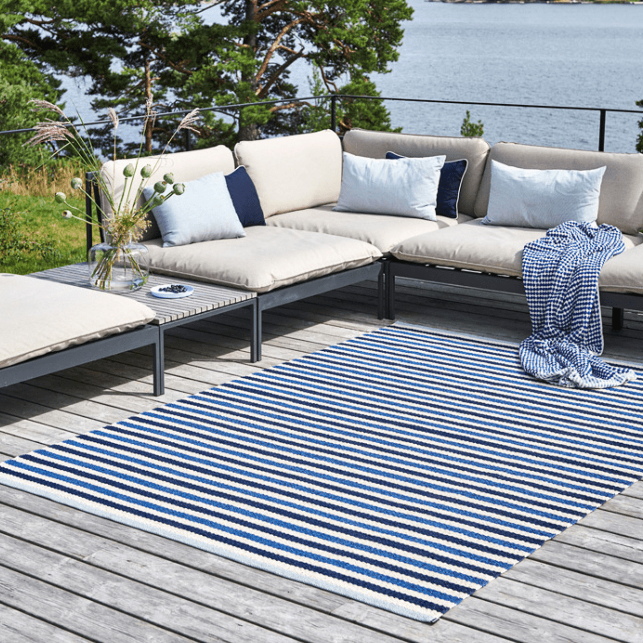 Teo Rug - Denim - Sea Green Designs