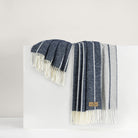 Navy Fiji Stripe Throw - Sea Green Designs