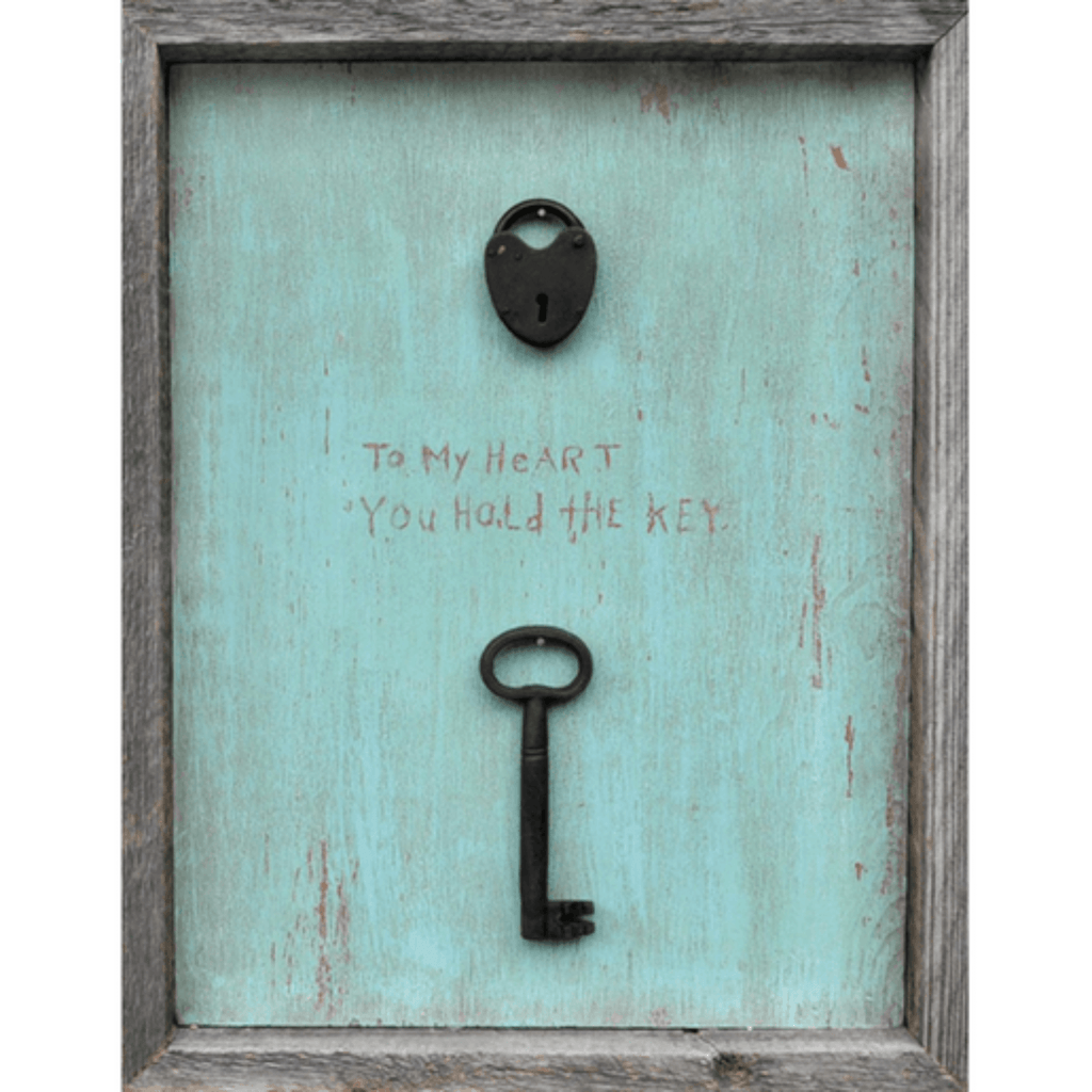 "To My Heart You Hold The Key" - Sea Green Designs