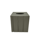 Wainscott Tissue Box in Grey - Sea Green Designs
