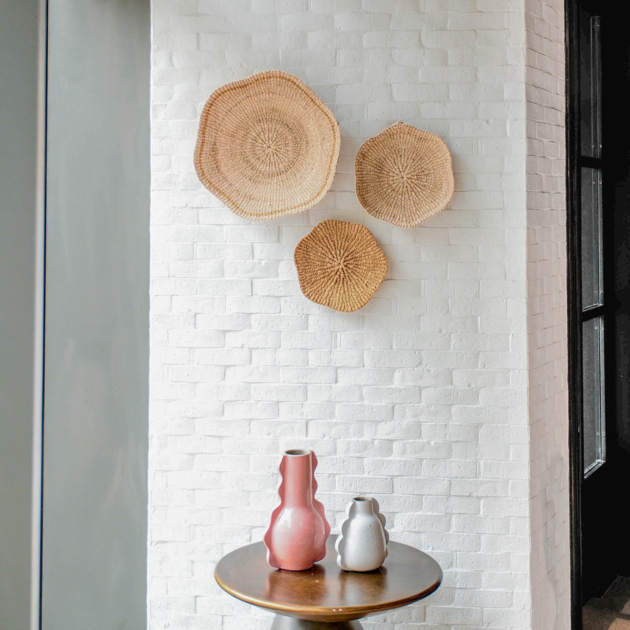 Scallop Wall Baskets, Large - Sea Green Designs