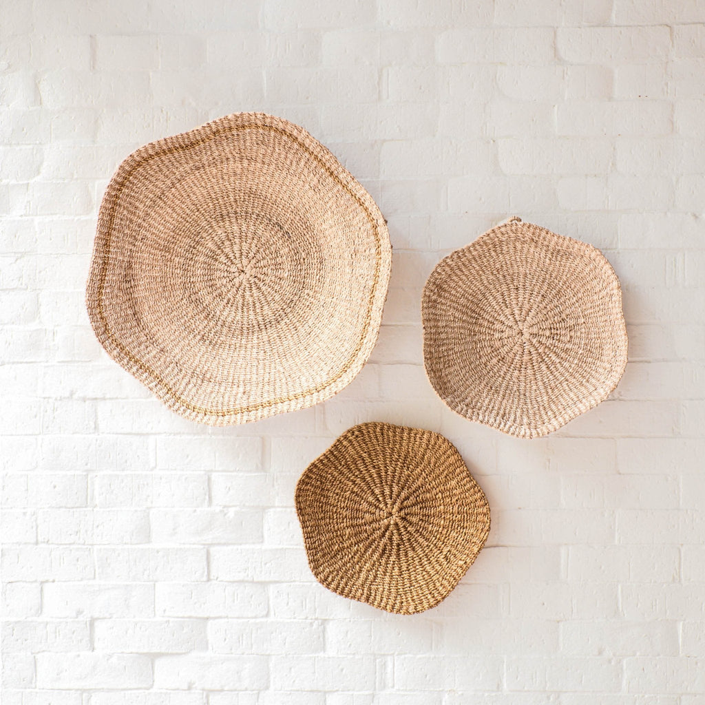 Scallop Wall Baskets, Large - Sea Green Designs