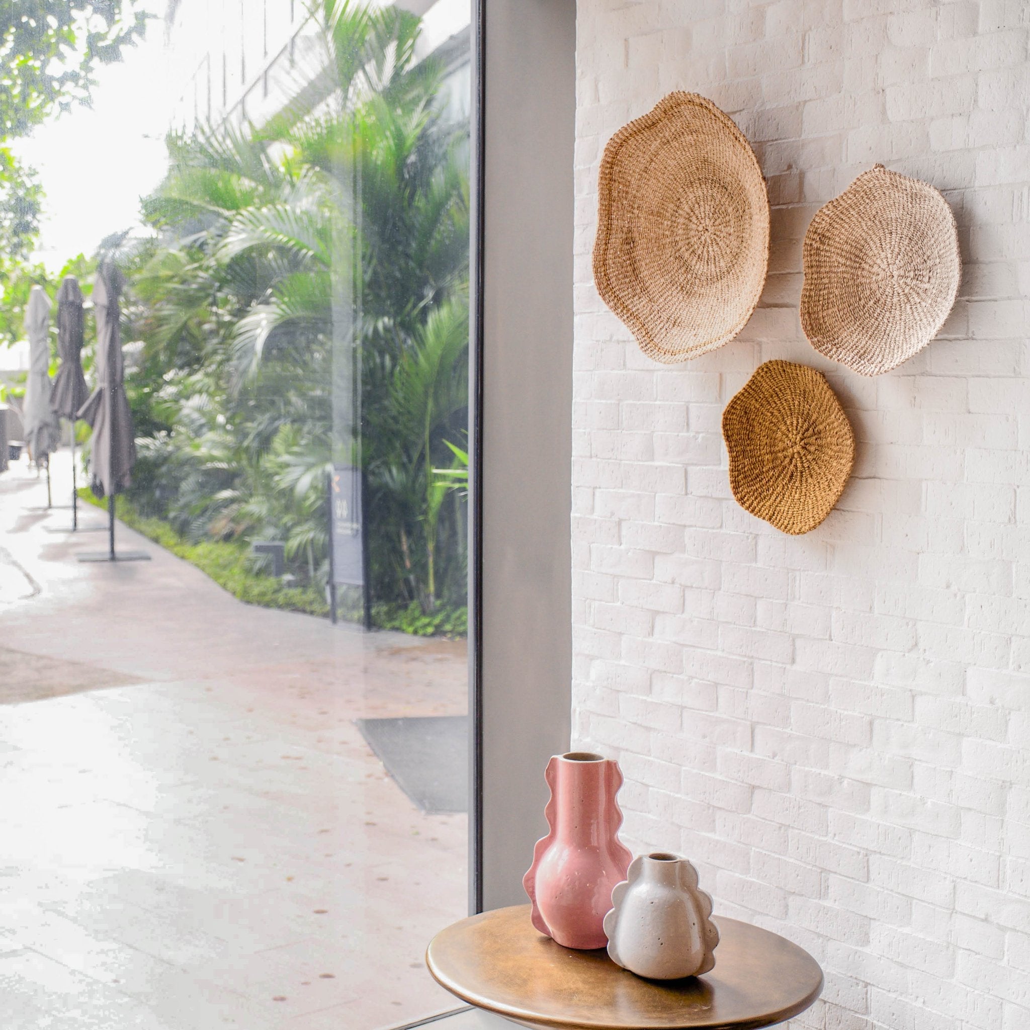 Scallop Wall Baskets, Small - Sea Green Designs