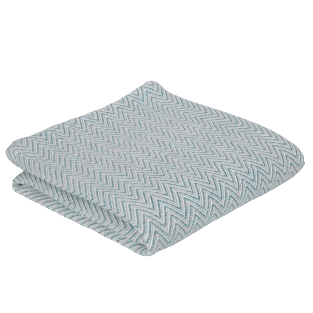 Zag Outdoor Throw Blanket - Sea Green Designs