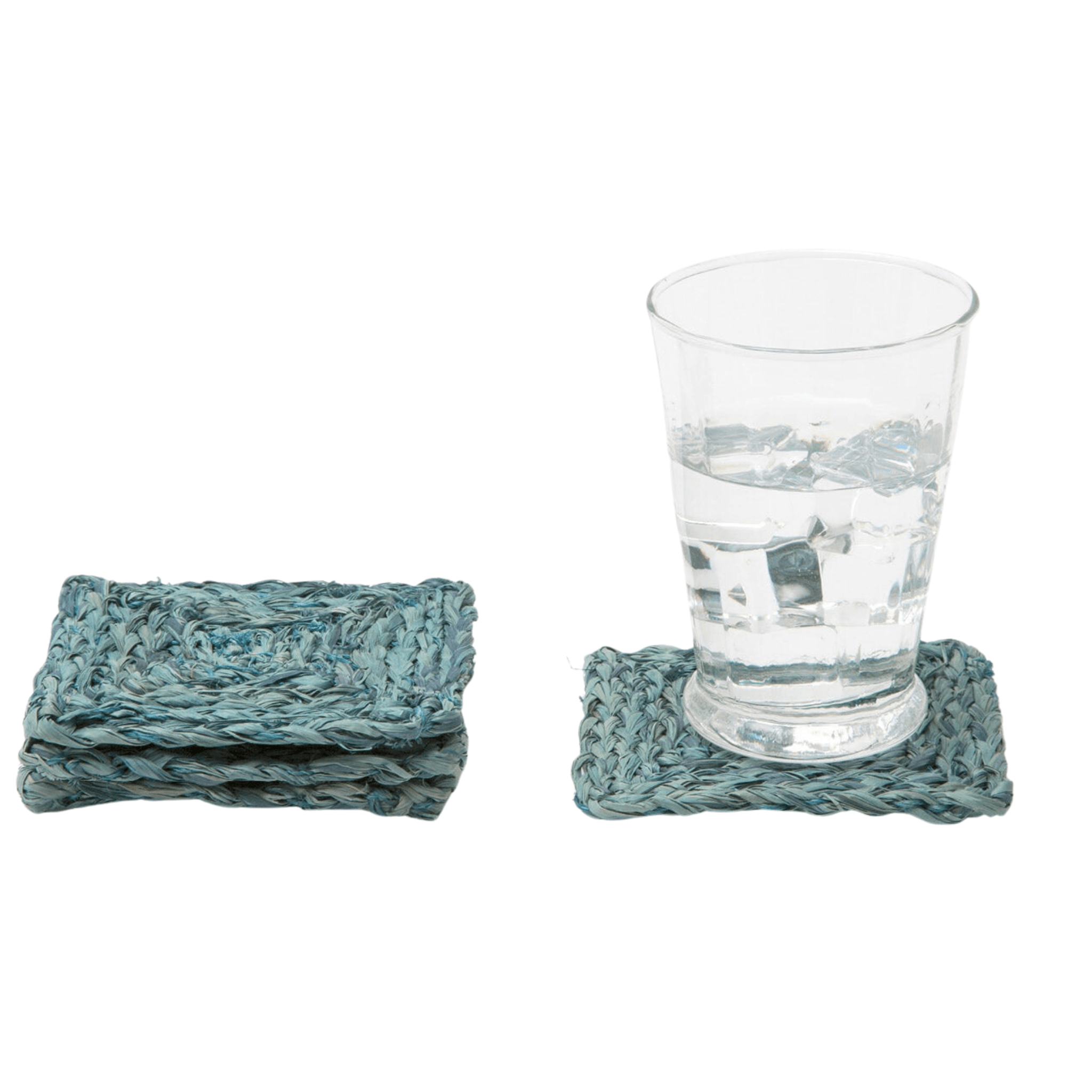 Zoey Mixed Blue Square Coaster (4) - Sea Green Designs